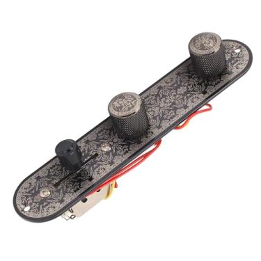 Imagem de RiToEasysports Placa de Controle de Guitarra Elétrica Pré-conectada Arnês Carregado para Peças de Telecaster, Interruptores Convenientes de 3 Vias, Substituição para Guitarristas e Luthiers, (GE205