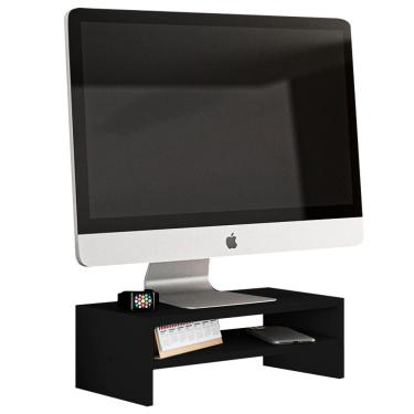 Imagem de Suporte Stand Base Para Tela Monitor Laptop Soft Elevado 45cm em MDF com 01 Prateleira - Desk Design