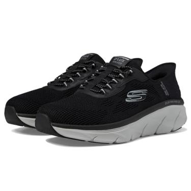 Imagem de Skechers Tênis masculino D'lux Walker 2.0 Rezinate Hands Free Slip-in, Preto/cinza, 6.5 X-Wide