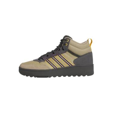 Imagem de adidas Tênis unissex adulto Hoops 4.0 cano médio, Cor do fornecedor/semi lúcido azul/cinza estratos, 12 Women/11 Men