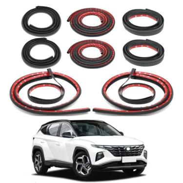 Imagem de Fita de Vedação para Portas do Hyundai Tucson 2024 2025, Vedação de Borracha para Carro, Isolamento Acústico, Redução de Ruído do Vento, Kit de Isolamento Acústico