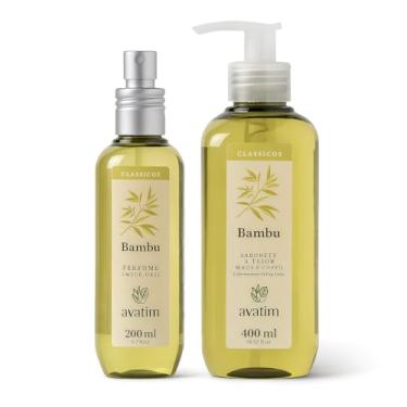 Imagem de Kit Bambu: Perfume de Ambiente 200ml + Sabonete Líquido 400ml