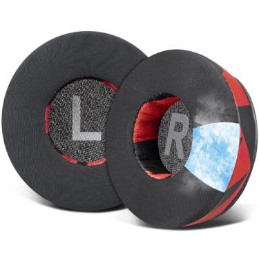 Imagem de SOULWIT Substituição de Almofadas de Ouvido para Sony WH-CH500/CH510/CH520, MDR-ZX100/ZX110/ZX110NC/ZX220/XB200/ZX300/ZX330BT, MDR-V100/V150/V200/V250/V300/V400/DR-BT101 - GR Tempestade Vermelha
