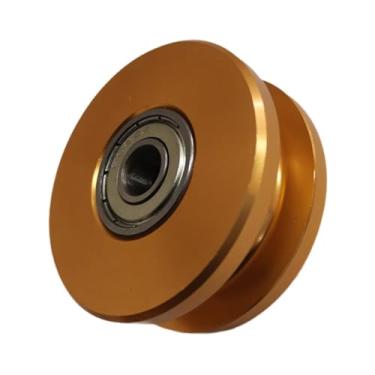 Imagem de Vaveren Acessório da roda da polia do rolamento de fitness 10 mm Diâmetro interno Instalar o exercício de exercício de desgaste parte universal resistente ao, Ouro