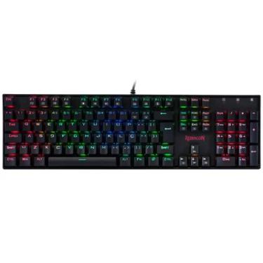 Imagem de Teclado Mecânico Redragon, Mitra, Preto, RGB, Switch Outemu Brown - K551