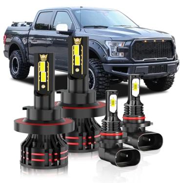 Imagem de TXBILMOO Kit de lâmpadas atualizado compatível com Ford F150 F250 F350 2004-2014, 6000K lâmpadas brancas plug-and-play super brilhantes - pacote com 4