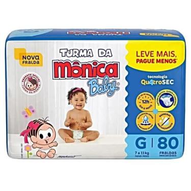 Imagem de Fralda Turma da Mônica Baby Leve Mais Pague Menos - Ontex, G