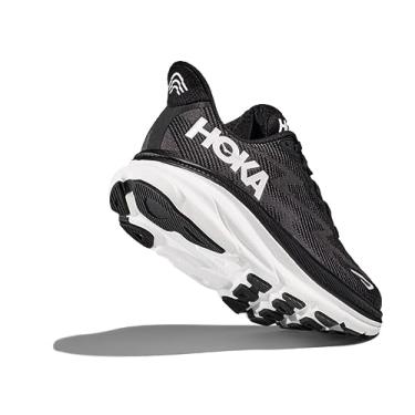 Imagem de Hoka Tênis masculino Clifton 9, Preto/branco, 11 Wide