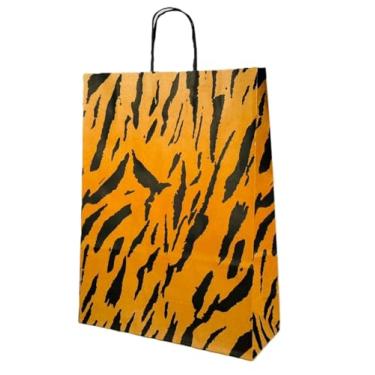 Imagem de Sacola LC Kraft Natural - Tigre 23,5x10x31,5 c/10un (Colorido)