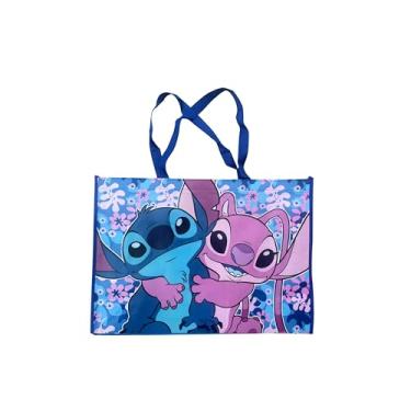 Imagem de Legacy Licensing Partners Disney Stitch e sua namorada Angel Giant Extra Grande 66 cm Sacola reutilizável