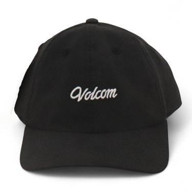Imagem de Boné Volcom Dad Hat Cursive - Preto (Aba Dura)-Unissex