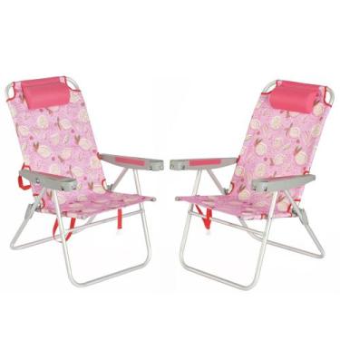 Imagem de Cadeira de praia SUNNYFEEL Tall Oversize, pacote com 2 unidades para a