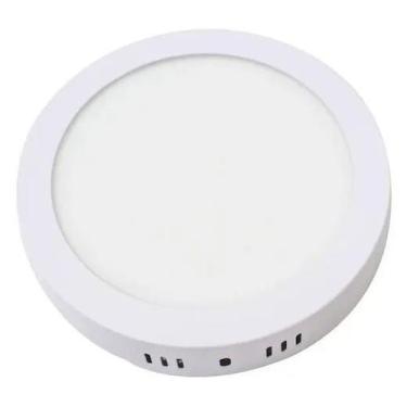 Imagem de Painel led blumenau branco sobrepor 12w 6500k redondo bivolt luz branc