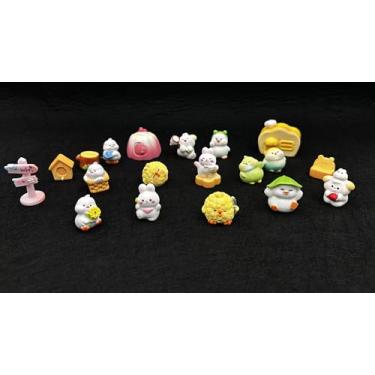 Imagem de Conjunto fofo de berloques de geleca, mini enfeites de resina misturada a granel para scrapbooking para aquários de peixes, artesanato faça você mesmo, 20 peças