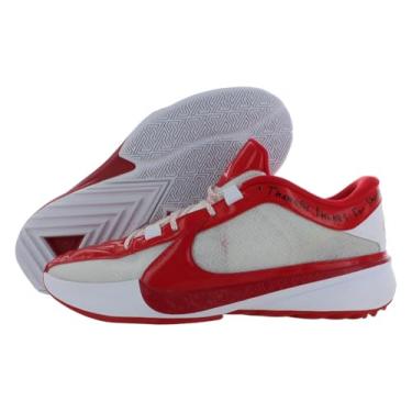 Imagem de Nike Tênis de basquete masculino Zoom Freak 5, Vermelho universitário/branco-vermelho, 41