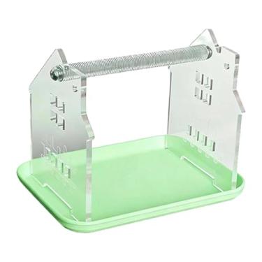 Imagem de Generic Poleiro de Mesa para Papagaios, Suporte de Metal para Brincar, Brinquedo para Exercícios, Poleiro para Arranhar, Suporte para Agapornis, Periquitos E, Verde