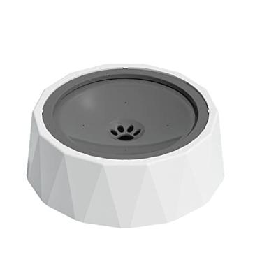 Imagem de HUANGGG Tigela flutuante para cães para animais de estimação, tigela de água potável para gatos, bebedouro automático para animais de estimação, tigela de comida lenta