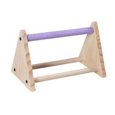 Imagem de Fxzqgnh Suporte para, Poleiro para, área de Recreação Estável, Suporte para Afiar As Garras de Periquitos, Agapornis, Calopsitas, Roxo