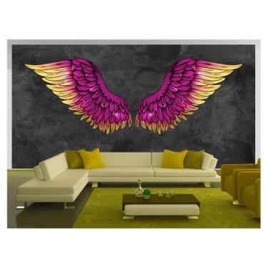 Imagem de Papel De Parede 3D Arte Asas Selfie Insta Cores 3,5M Tra400 - Você Dec