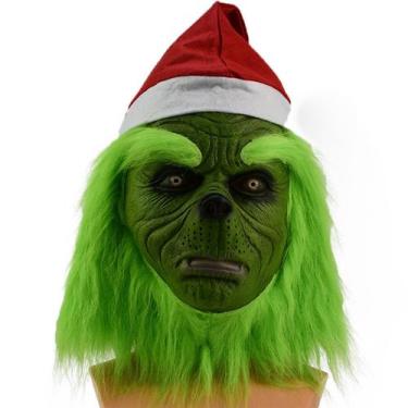 Imagem de Máscara Christmas Grinch Latex Full Face Cosplay - yiweisai