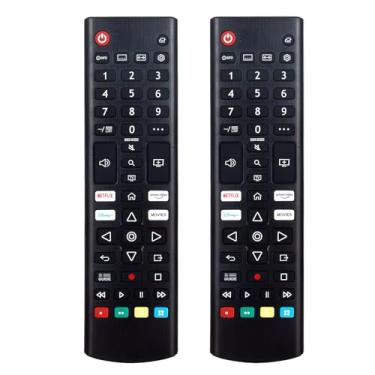 Imagem de 2 pacotes AKB76037603 Controle remoto de substituição universal compatível com LG Smart TV, WebOS, NanoCell, QNED, OLED, LCD, 4K, 8K, UHD, HDR Smart TVs