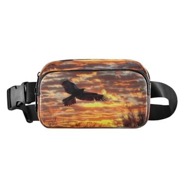 Imagem de CEBUGI Mini pochetes de caminhada para homens e mulheres, pochete Phoenix Fashion resistente à água com cinto ajustável para treino, viagem, corrida