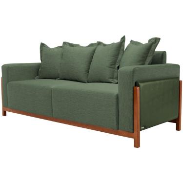 Imagem de Sofá 03 Lugares 178cm Khali B04 Linho Verde Couríssimo Verde - Lyam