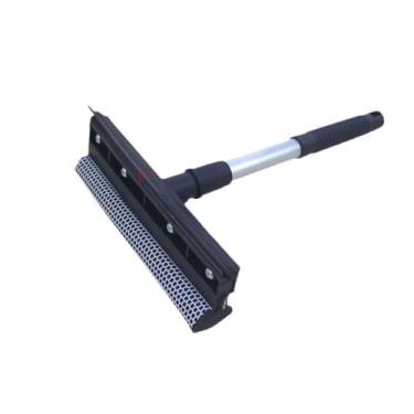 Imagem de Escova de limpeza de janela limpador de vidro para espelho de banheiro janela com limpador de janela dupla face, preto, 27 cm x 20 cm x 8 cm