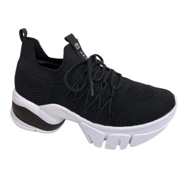 Imagem de Tênis Feminino Knit Flow Ramarim 22-80234 Preto-Feminino