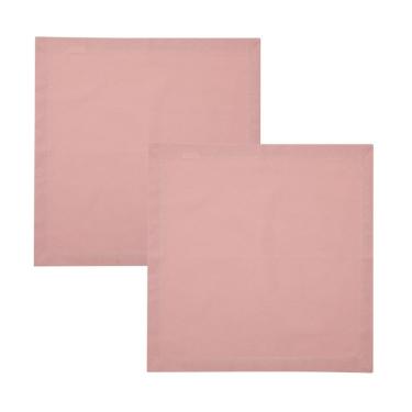 Imagem de Cj 2 Guardanapos de Tecido Algodão Rosé 40x40cm Royal Decor