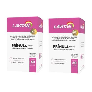 Imagem de Primula Lavitan c/60 Menopausa Linhaça Borragem Tocoferol 2 frascos…