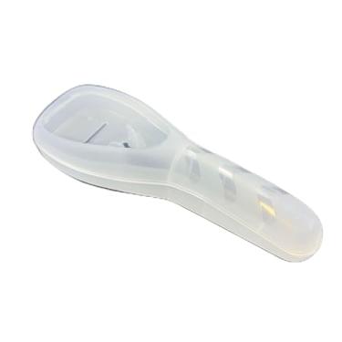 Imagem de Caixa de armazenamento portátil com 2 compartimentos, estojo de viagem para navalha e lâminas masculinas, capa rígida protetora, branca