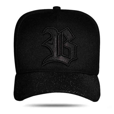 Imagem de Boné Blck Brasil Snapback Aba Curva Com Brilho Shine-Masculino