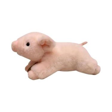 Imagem de Brinquedo De Pelúcia De Porquinho Realista E Macio, Boneco De Porquinh