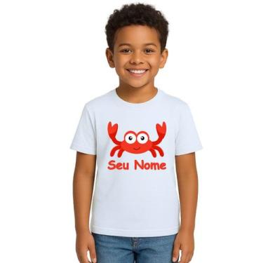 Imagem de Camiseta Caranguejo Especial Estampa Personalizada - UseP4, Branco, In