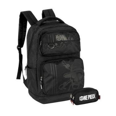 Imagem de Kit One Piece Mochila De Costas + Estojo Triplo Oficial - Luxcel, pret