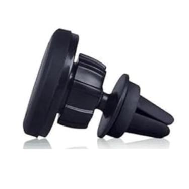 Imagem de Suporte Veicular Magnético Universal para Celular, Encaixe na Saída de Ar, Preto, com Imã e Fita 3M, Articulado