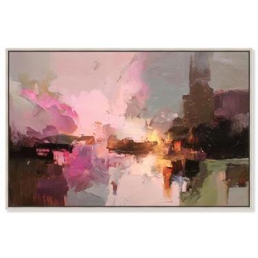 Imagem de Arte de parede rosa Creamy Rose Palette III impressão em tela rosa por Art Remedy, moldura prata, 61 x 40 cm