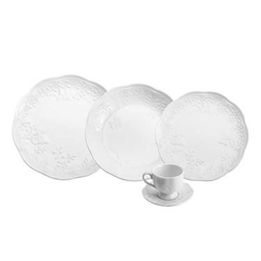 Imagem de LYOR - Aparelho de Jantar 30 Peças para Café de Porcelana New Bone Butterfly Flower