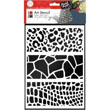 Imagem de Girafa, réptil, estêncil de leopardo - padrões de animais de zoológico e safári