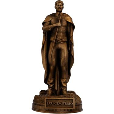 Imagem de Estátua Exu Cemitério Umbanda Candomblé (Cor Cobre Antigo)