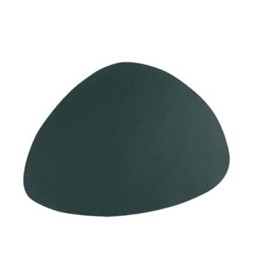 Imagem de Kit Jogo Americano Couro Redondo Retangular Orgânico Mesa Posta Jantar Porta Copos Porta Guardanapo 30cm, 38cm, 45m para Jantar e Churrasco Brasileiro(Orgânico - Verde,6)