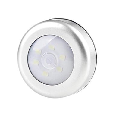 Imagem de Luz Noturna Ajustável para Uso Residencial e Dormitório de Estudantes com 6 LEDs Armário Controle Baixo Consumo Energia Longa Vida Útil