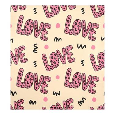 Imagem de Blueangle Capa de ímã de lava-louças leopardo rosa dos namorados, decoração da capa da máquina de lavar louça, adesivos de eletrodomésticos, adesivos de eletrodomésticos, 58 cm C x 66 cm adesivo