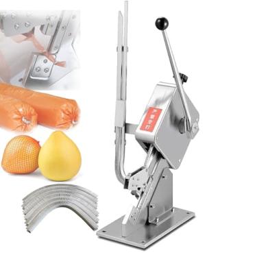 Imagem de CNAOHGHN MáQuina De Fechamento De Salsichas Em Formato De U Para Uso Comercial,MáQuina De Fechamento De Salsichas,MáQuina De Fechamento PortáTil,Para Supermercados, Padarias E Cafeterias