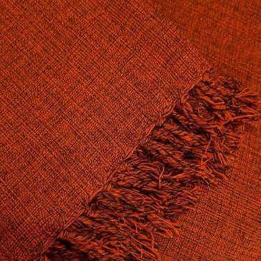 Imagem de Manta para Sofá Gigante Tipo Capa 100% Algodão – Artesanal com Nós nas Pontas Decorativa(Goiaba mesclado)