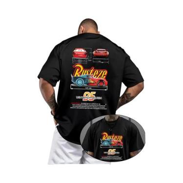Imagem de Camiseta Masculina Disney Lightning McQueen De Manga Curta Com Tema De