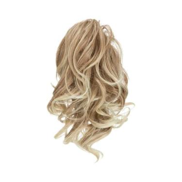 Imagem de Extensões De Rabo De Cavalo Com Clipe De Garra Sintético Loiro, Acessó