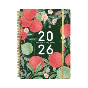 Imagem de Planejador Semanal A5 Em Inglês 2025 Caderno Espiral Agenda Trabalho E