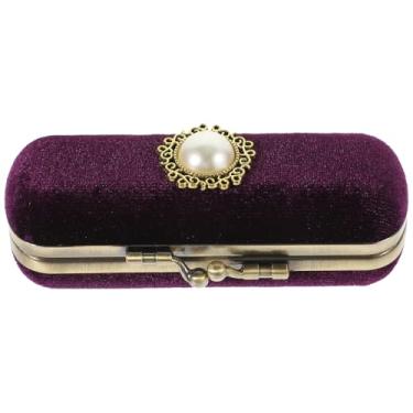 Imagem de Alipis Bolsa organizadora de batom, estojo organizador de batom macio, organizador de maquiagem, espelho